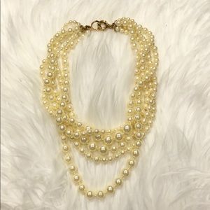 J Crew Multistrand Faux Pearls